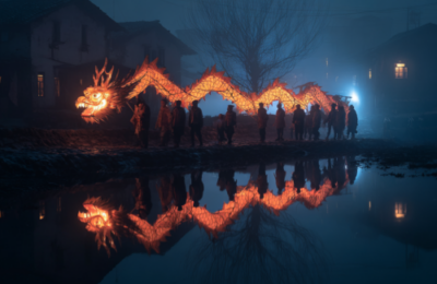 《楚地龙灯｜光如何在乡土上行走》